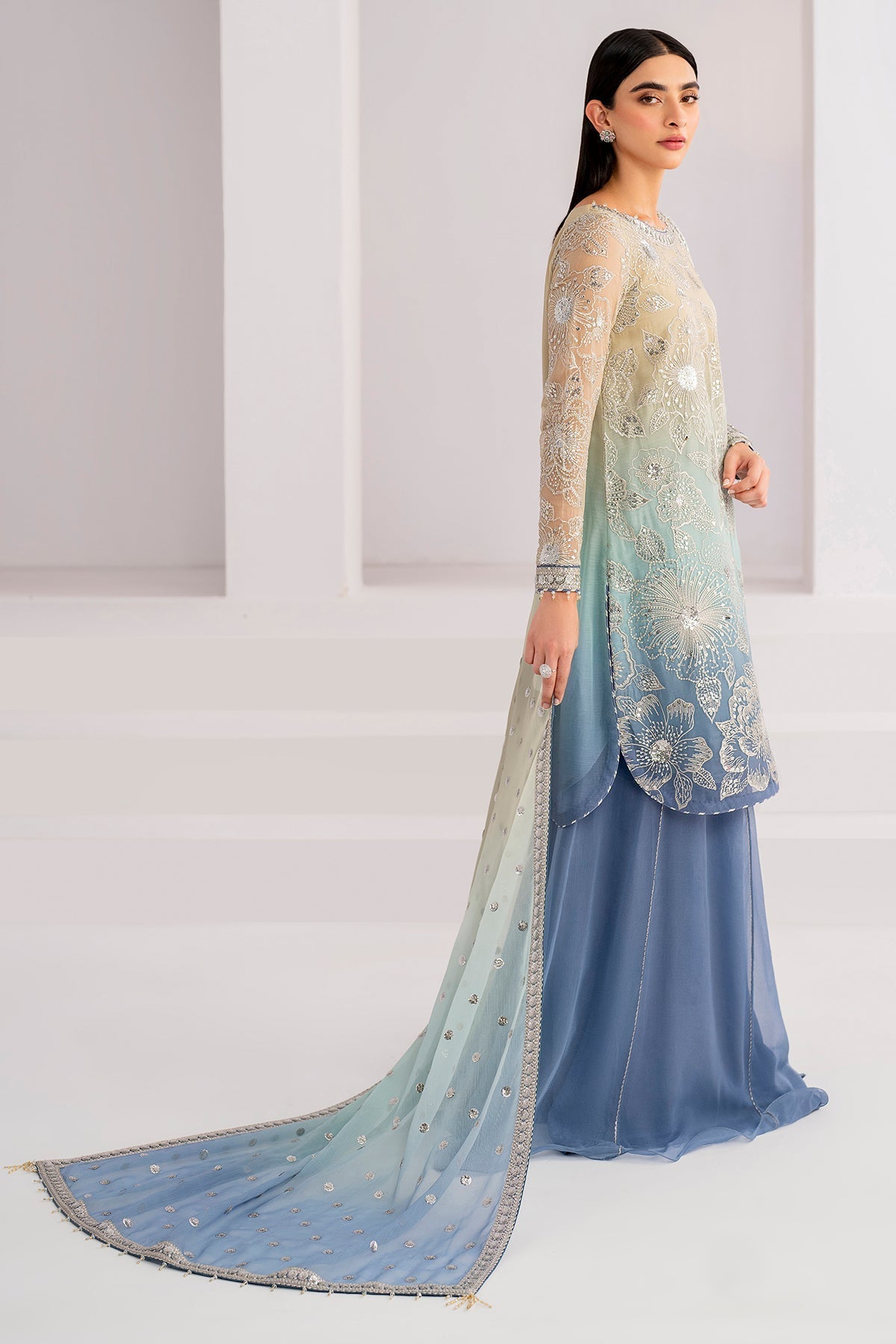 Embroidered Chiffon By Jazmin (Stitched)