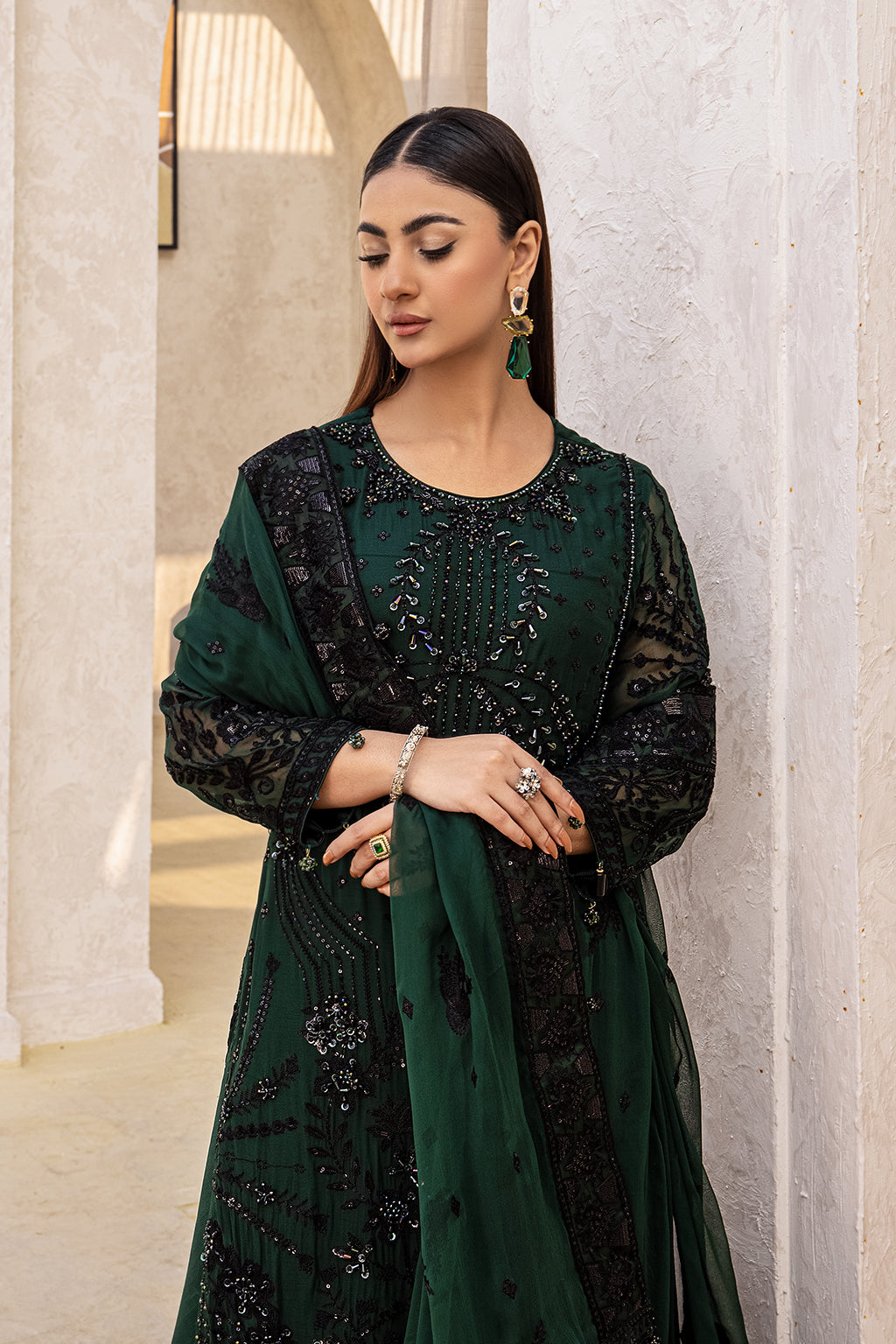 EMBROIDERED CHIFFON By Zebtan (Stitched)